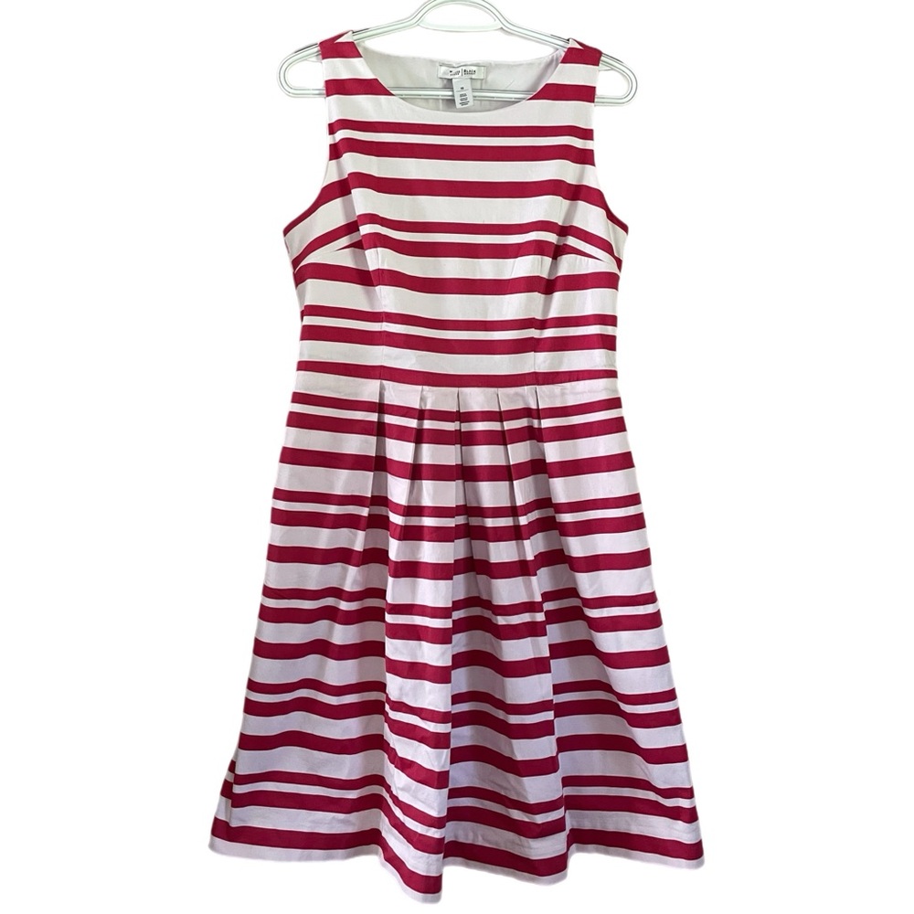 White House Black Market Striped Sleeveless Dress